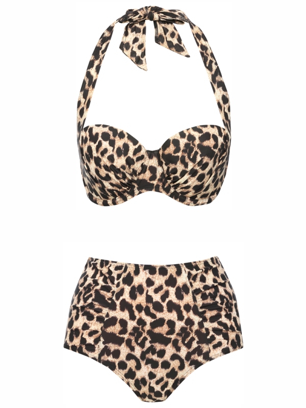 M&Co leopard high waist bikini via Always a Blue Sky Girl blog